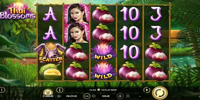 Fitur Bermain Dam Bonus Slot Thai Blossoms